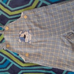 Toddler boy short coveralls